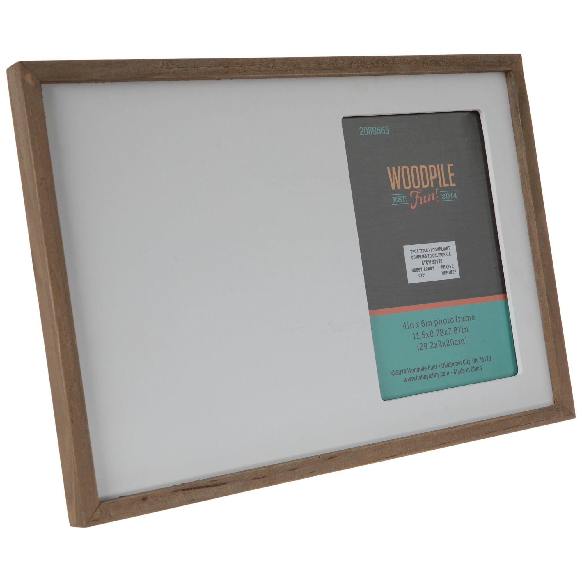 White Dry Erase Monthly Organizer Board With Wood Frame, Hobby Lobby