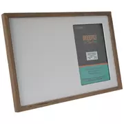 White & Brown Wood Frame - 4" x 6"