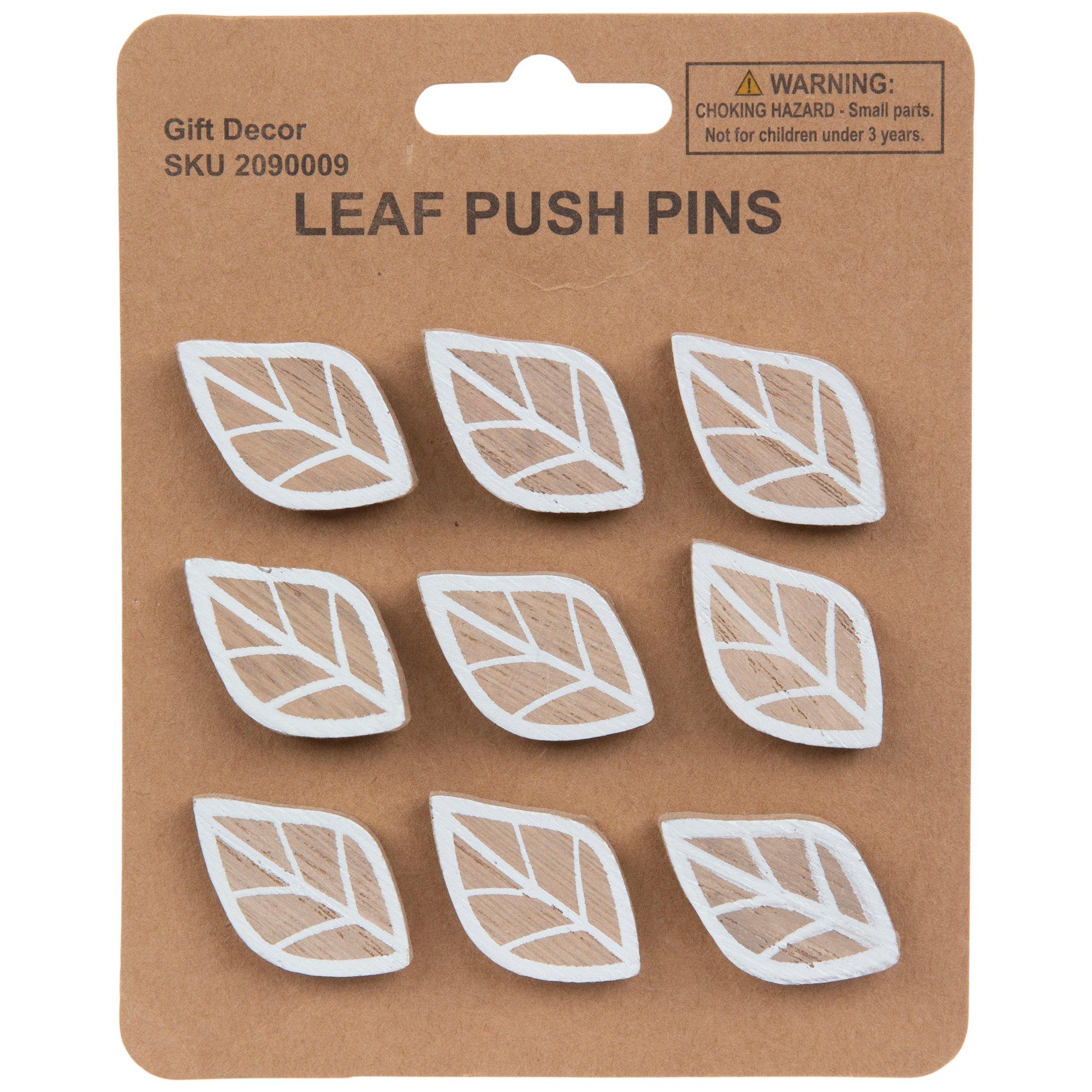 Leaf Wood Push Pins Hobby Lobby 2090009