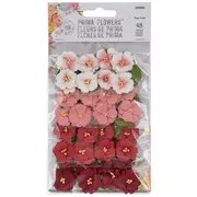 Red & Pink Flower Embellishments