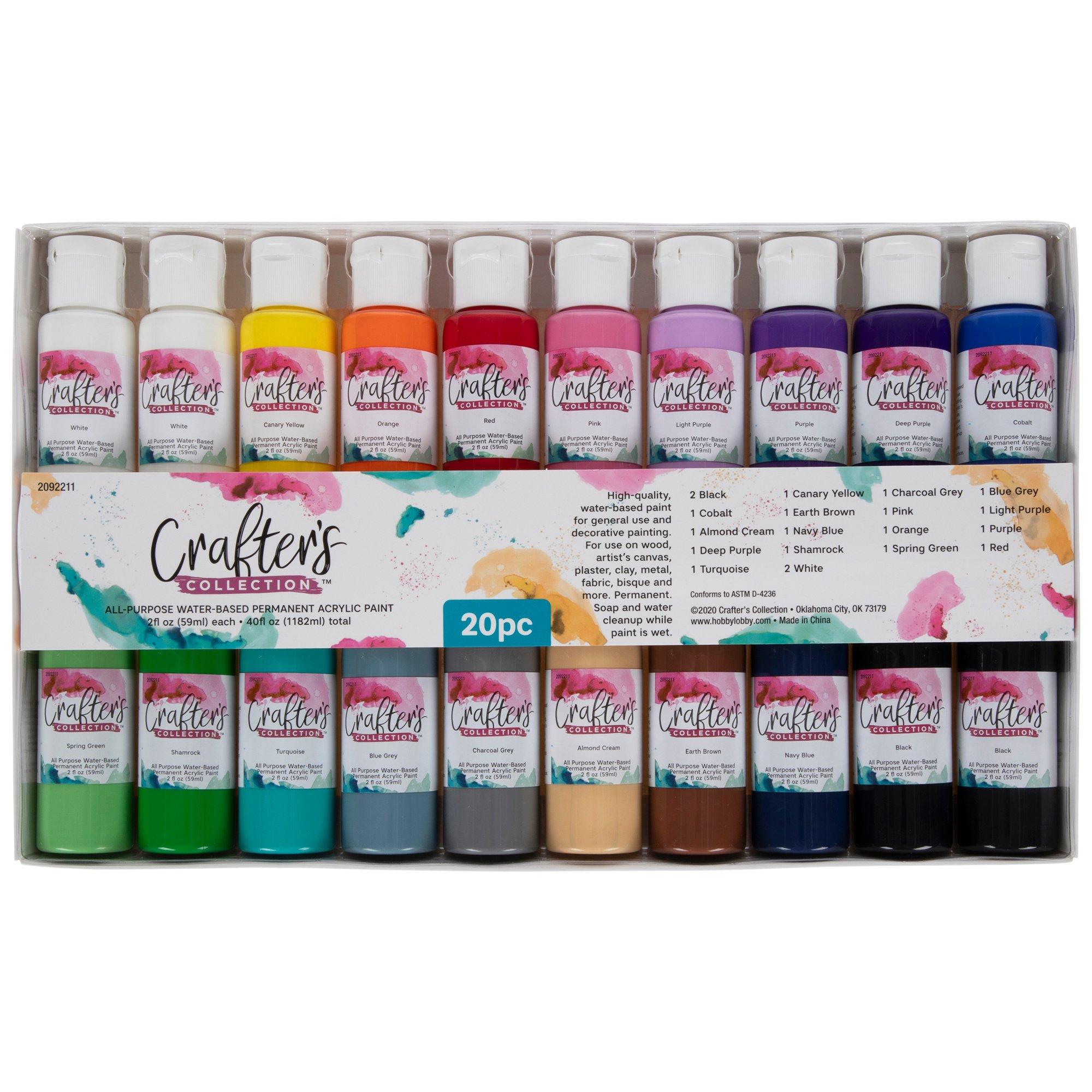 All-Purpose Acrylic Paint - 20 Piece Set