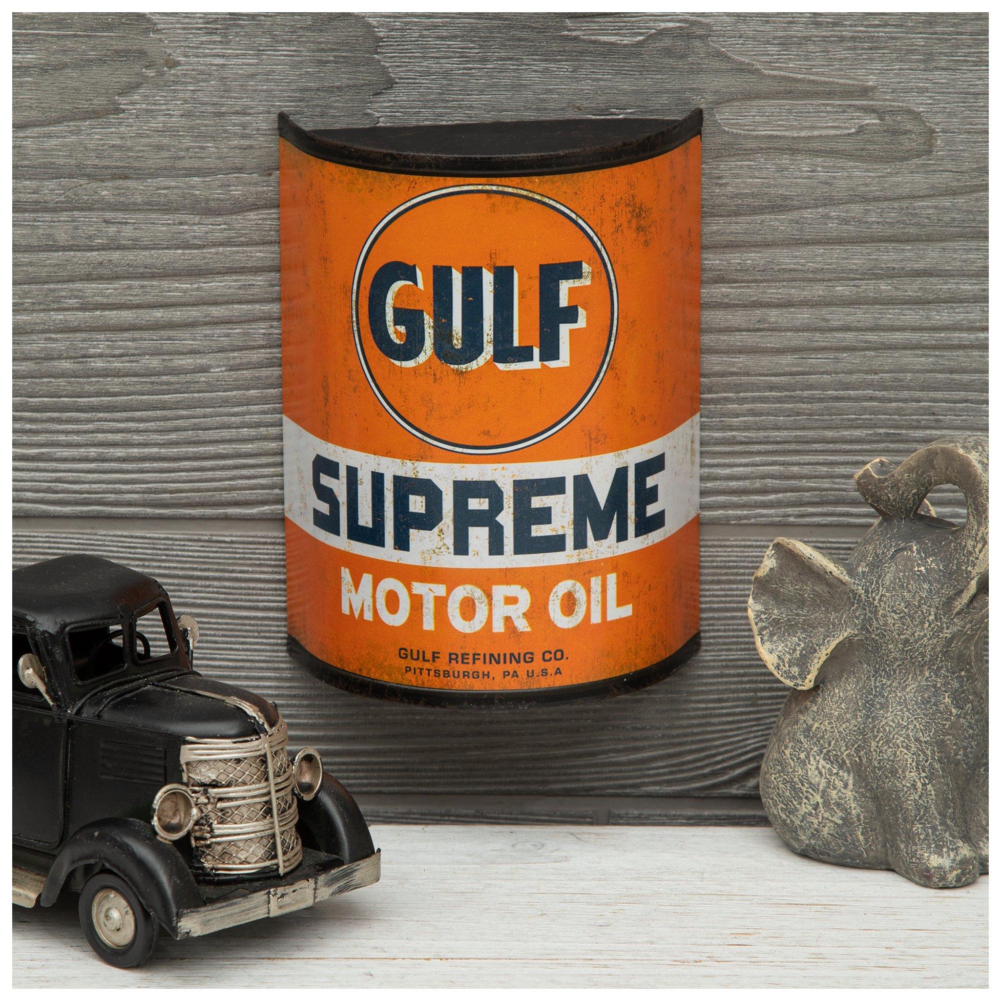 Gulf Supreme Half Oil Can Metal Wall Decor | Hobby Lobby | 209460