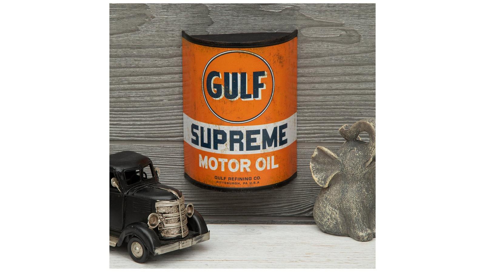 Gulf Supreme Half Oil Can Metal Wall Decor | Hobby Lobby | 209460