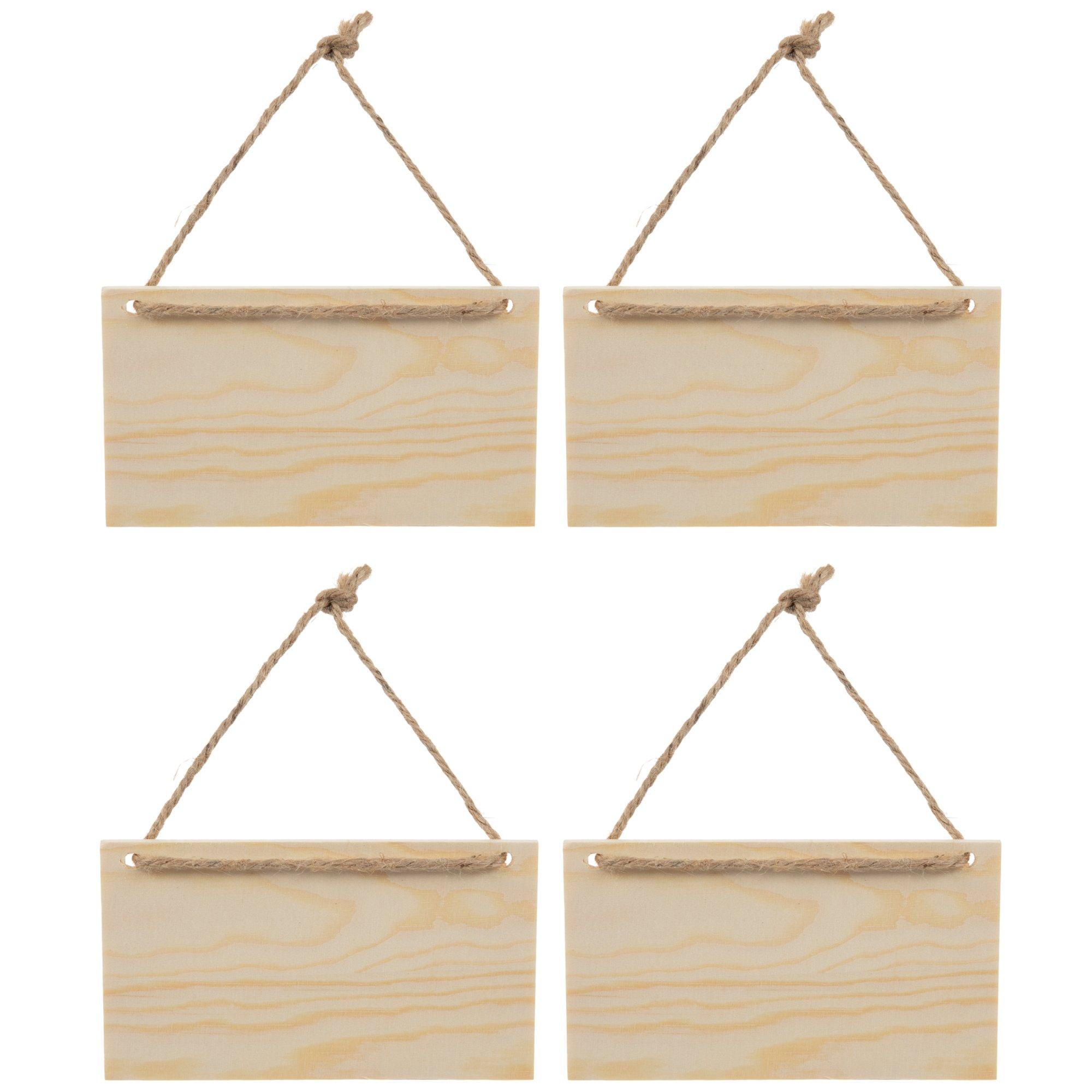 Whitewash Rectangle Wood Wall Decor