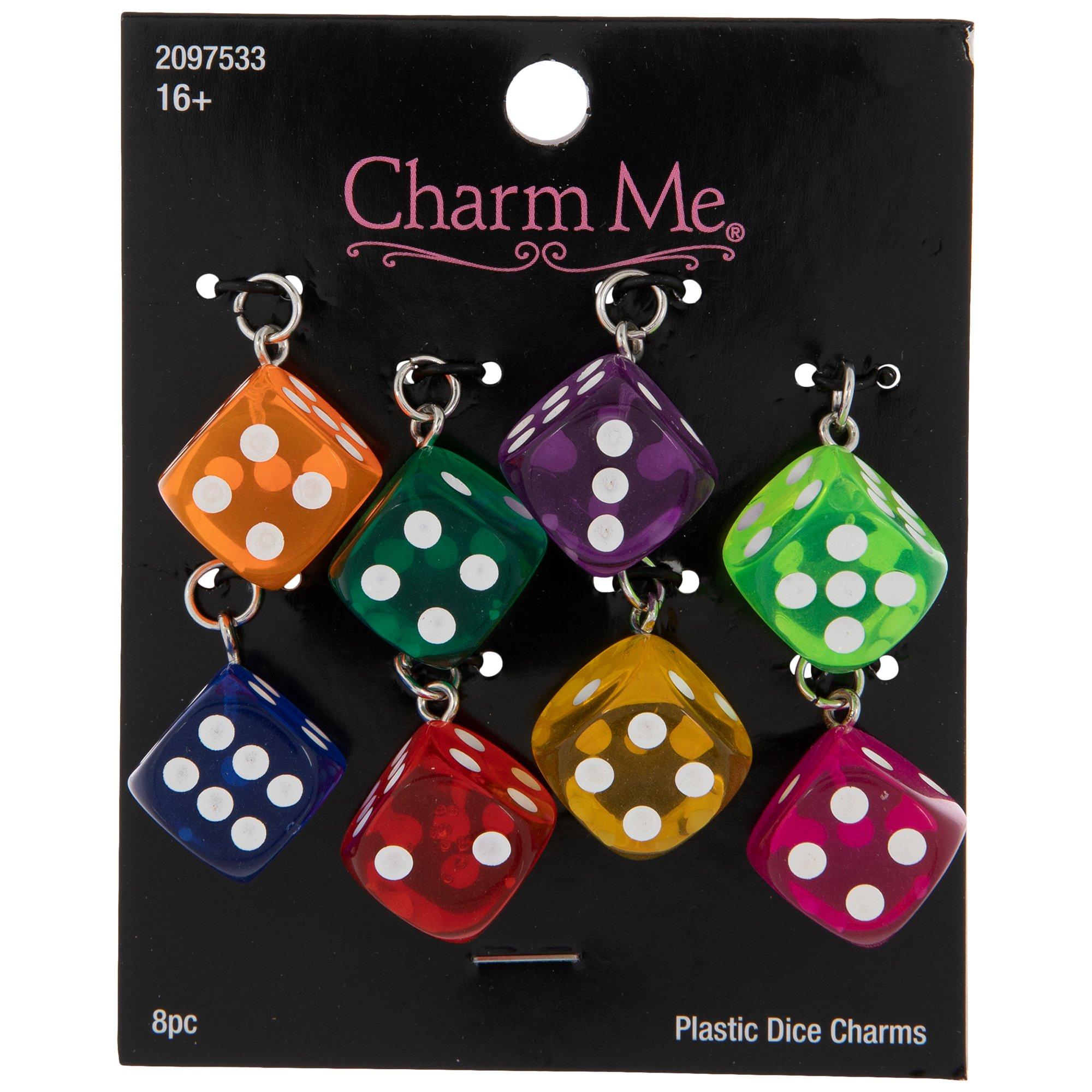 Rhinestone Dice Charm