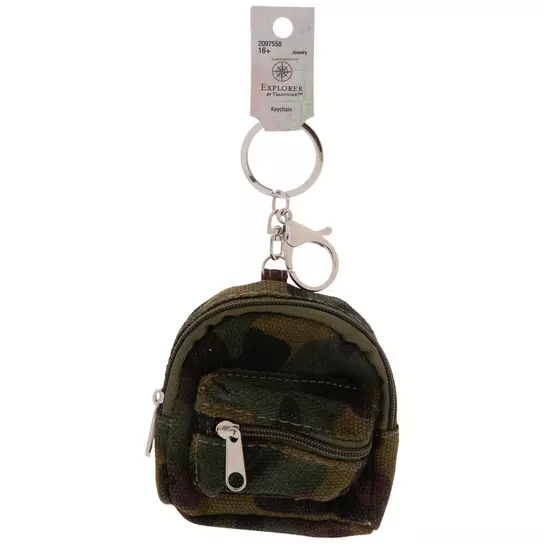 Explorer by Traditions Camouflage Backpack Keychain