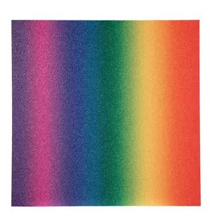 Glitter Rainbow Scrapbook Paper - 12" x 12"
