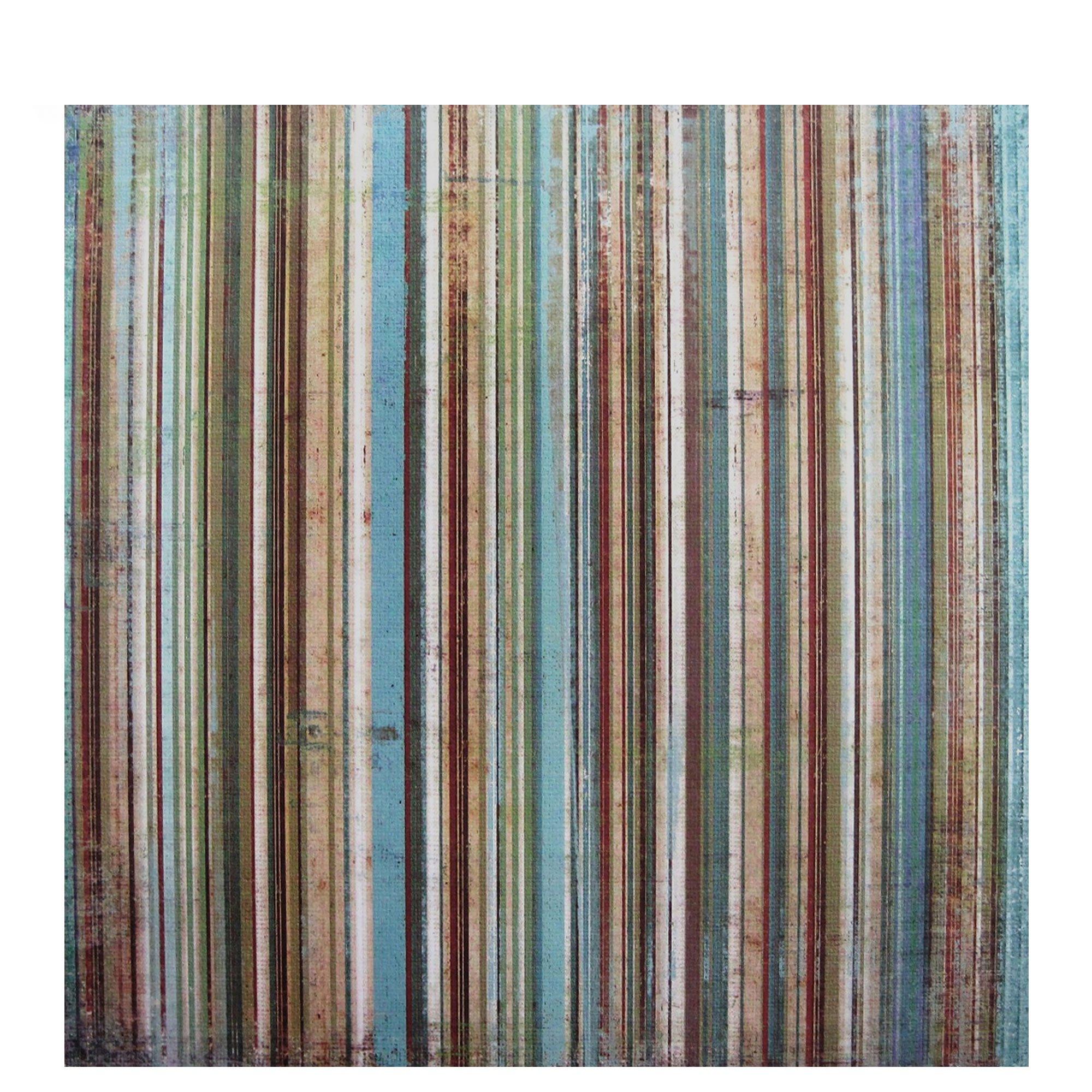 Natural Four Miles Striped Scrapbook Paper - 12