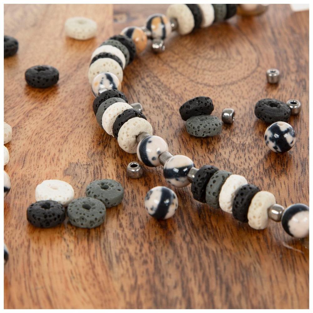 Neutral Lava Stone Bead Strand | Hobby Lobby | 2099885