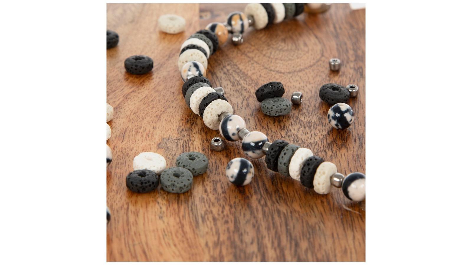 Neutral Lava Stone Bead Strand | Hobby Lobby | 2099885