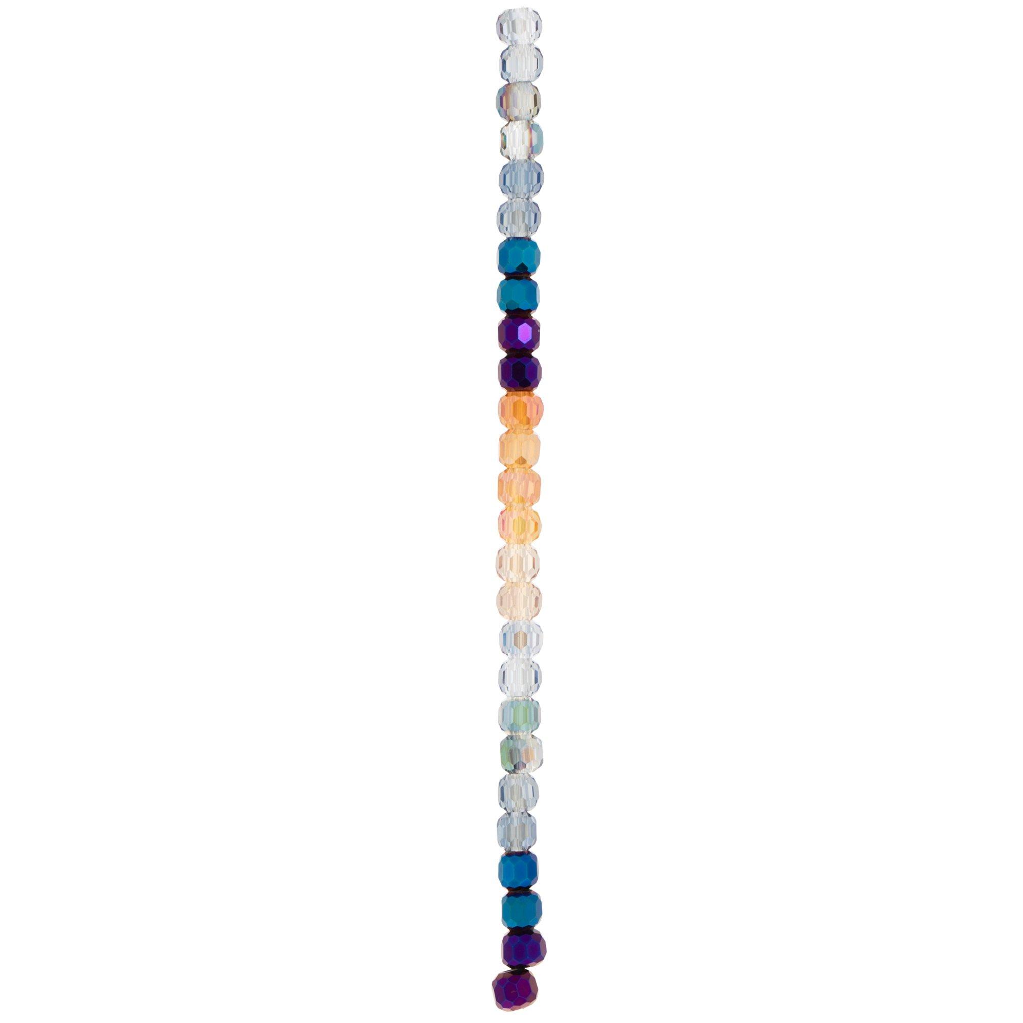 Multi AB Faceted Glass Bead Strand 7mm x 8mm Hobby Lobby 2099968