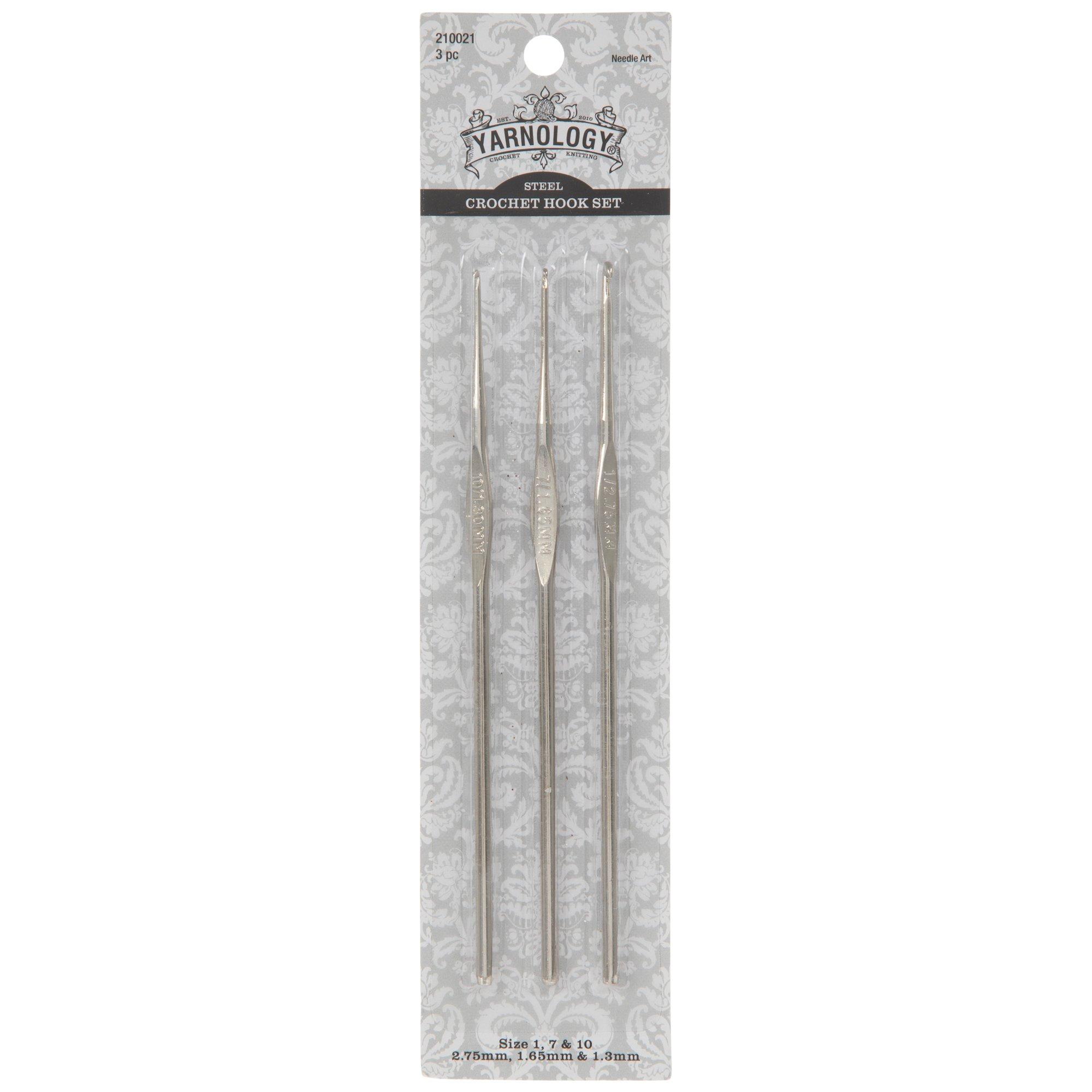 Steel Crochet Hooks - 1, 7 & 10 | Hobby Lobby | 210021