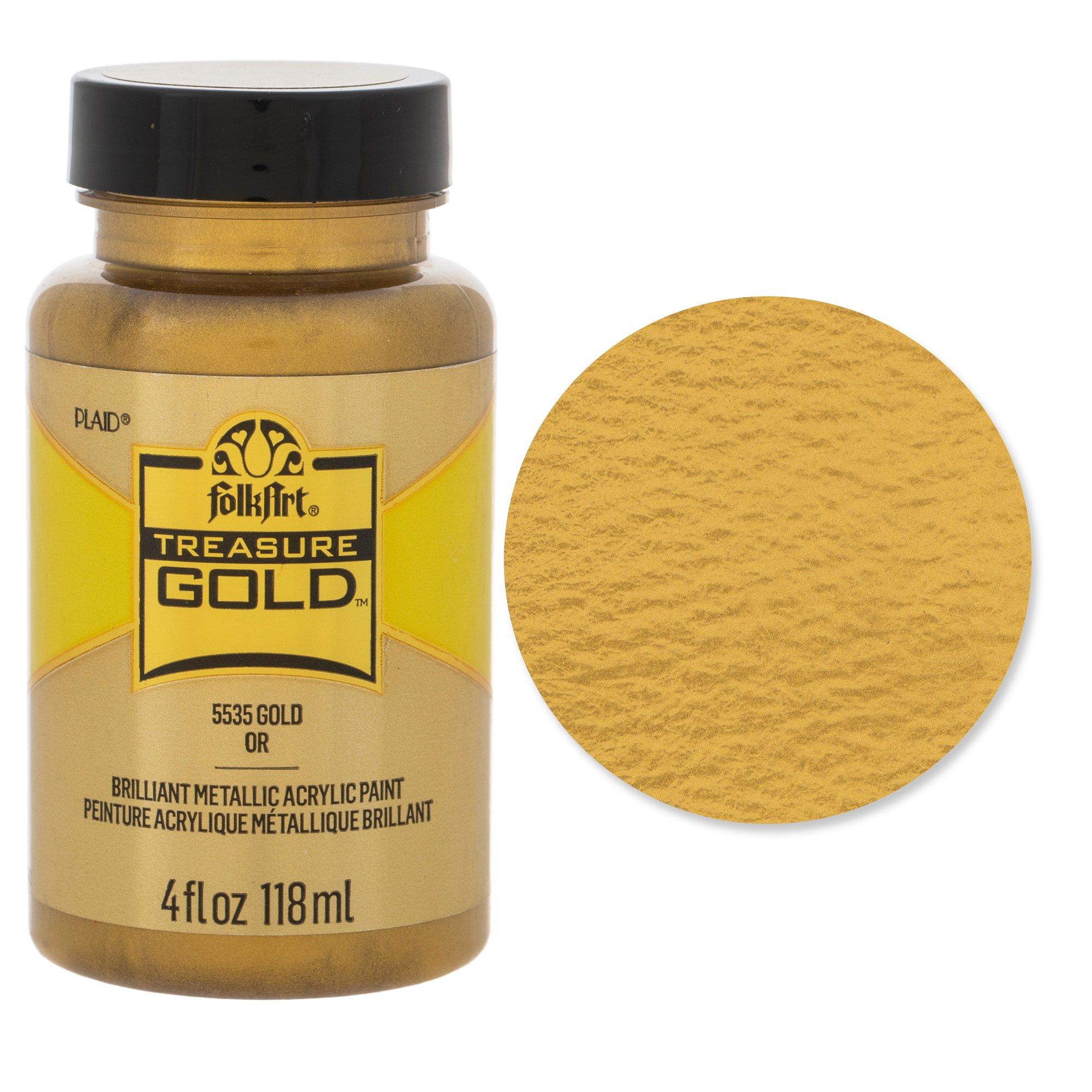 FolkArt Treasure Gold Acrylic Paint Hobby Lobby 2104479