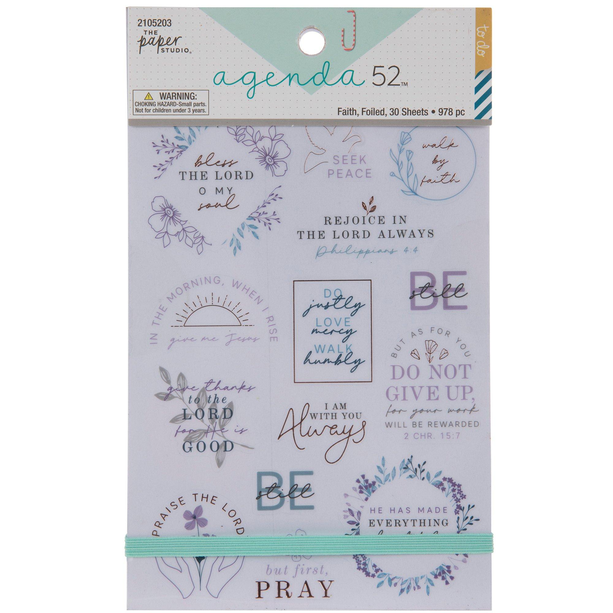 Faith Foil Planner Stickers Hobby Lobby 2105203
