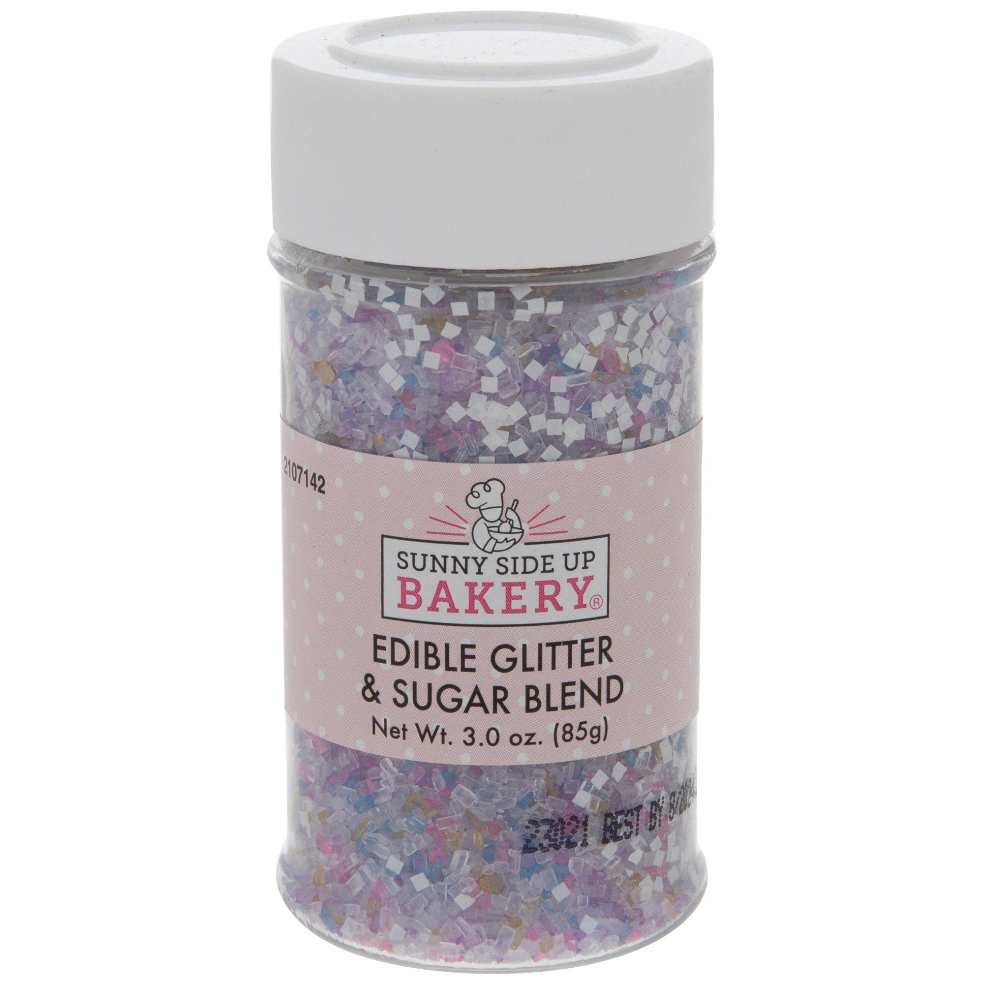 Edible Glitter stars Sprinkles Sugar Sparkly Sugar Crystals White Blue Gold  Multi-Colored Blend, For Baking, Dessert Decorating, and Cocktails