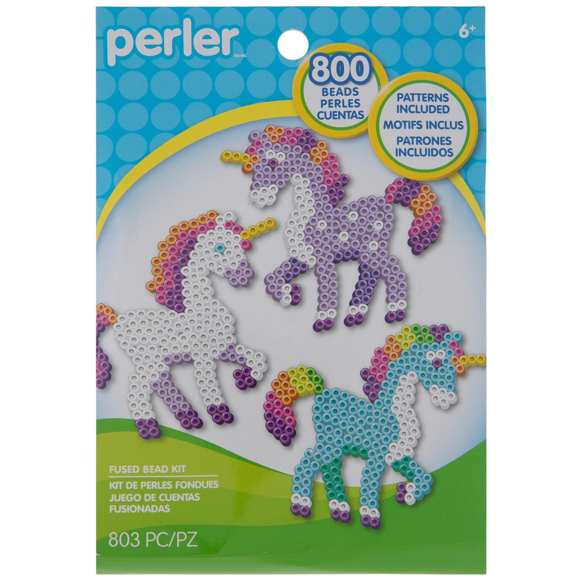 DIY Perler Unicorn Kids Fused Bead Ironing Craft Kit 