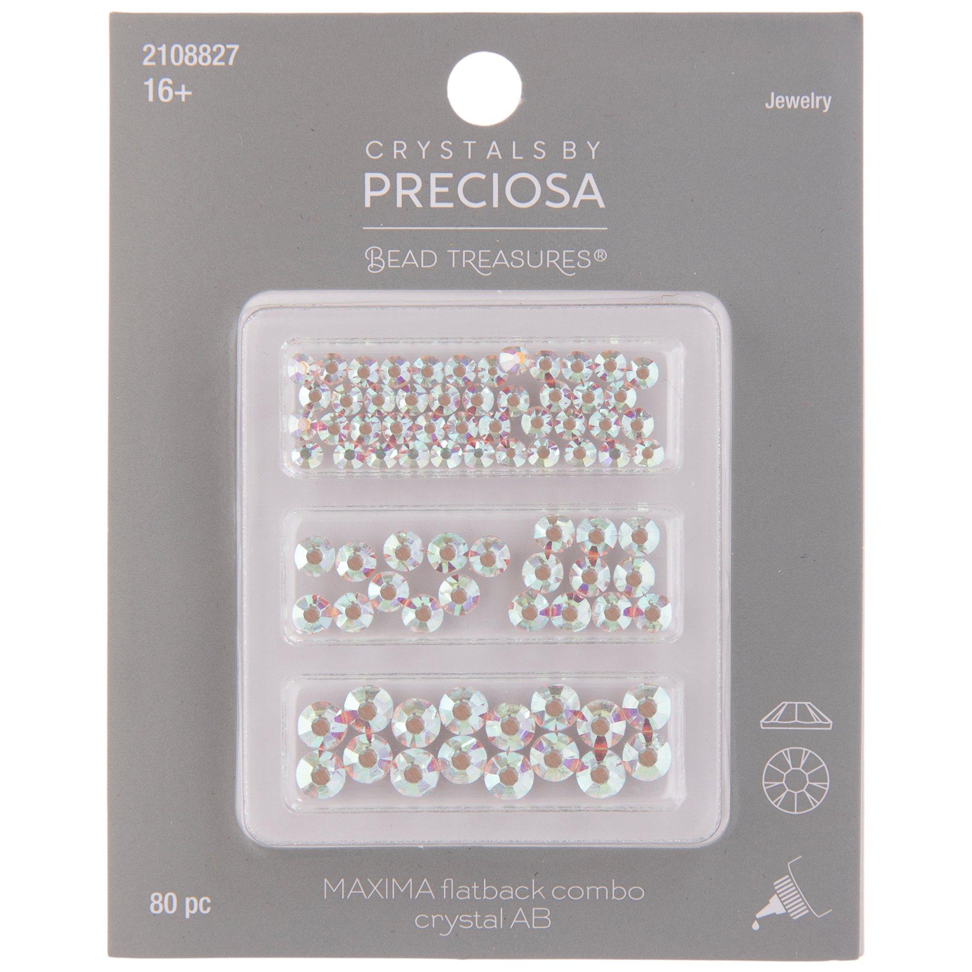 MAXIMA Crystals by Preciosa Flatback Rhinestones Crystal AB 05ss