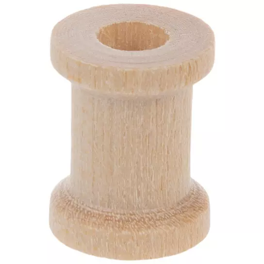 Miniature Thread Spools, Mini Wood Spools Of Thread 8 Piece Set