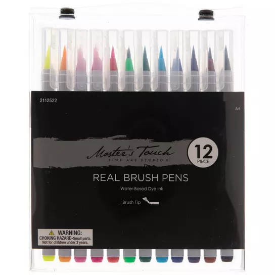Master's Touch Real Brush Pens - 12 Piece Set
