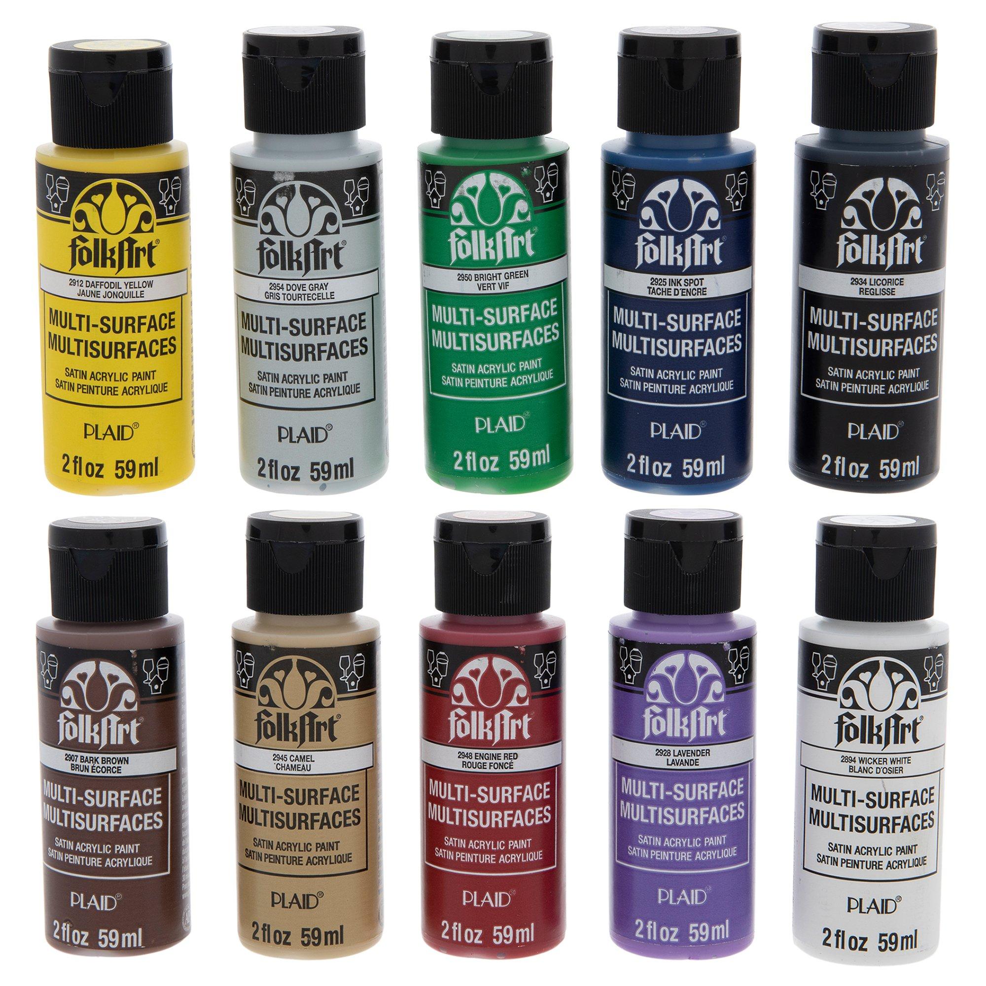 FolkArt Basics Acrylic Paint - 10 Piece Set
