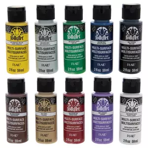 24 Color Acrylic Fabric Paint in 2 Ounce Bottles and 7 Brushes - For Clothes,  Jeans, Shoes, 24 Colors - 2 oz. Bottles - Kroger