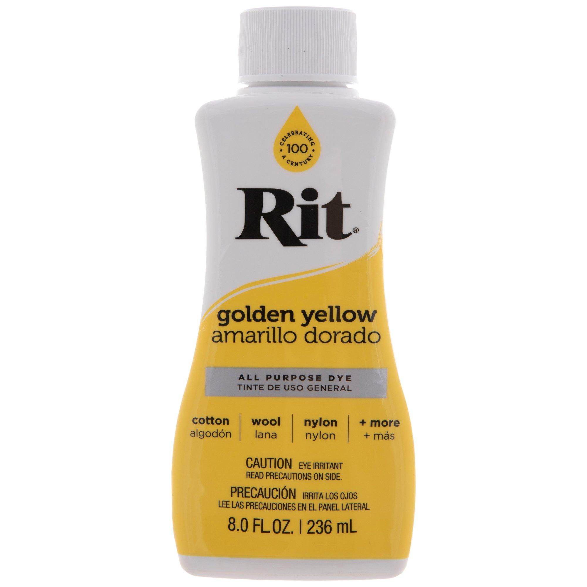 Rit All Purpose Dye, Golden Yellow - 8.0 fl oz