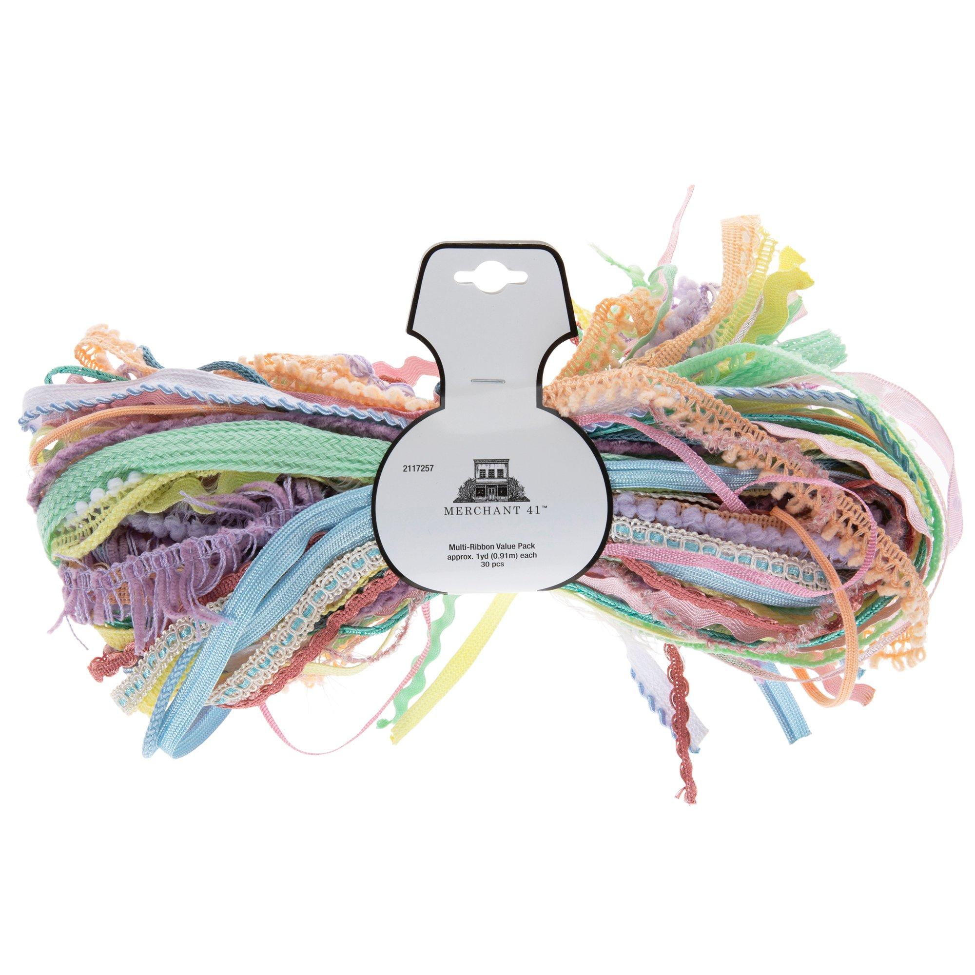 Pastel Assorted Ribbon Value Pack, Hobby Lobby