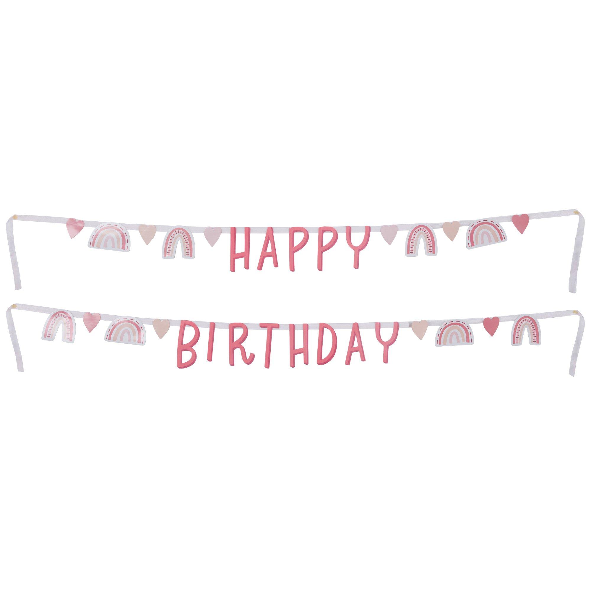 Blush Rainbow Happy Birthday Banners Hobby Lobby 2119311
