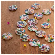 Butterfly Shell Disc Bead Strands