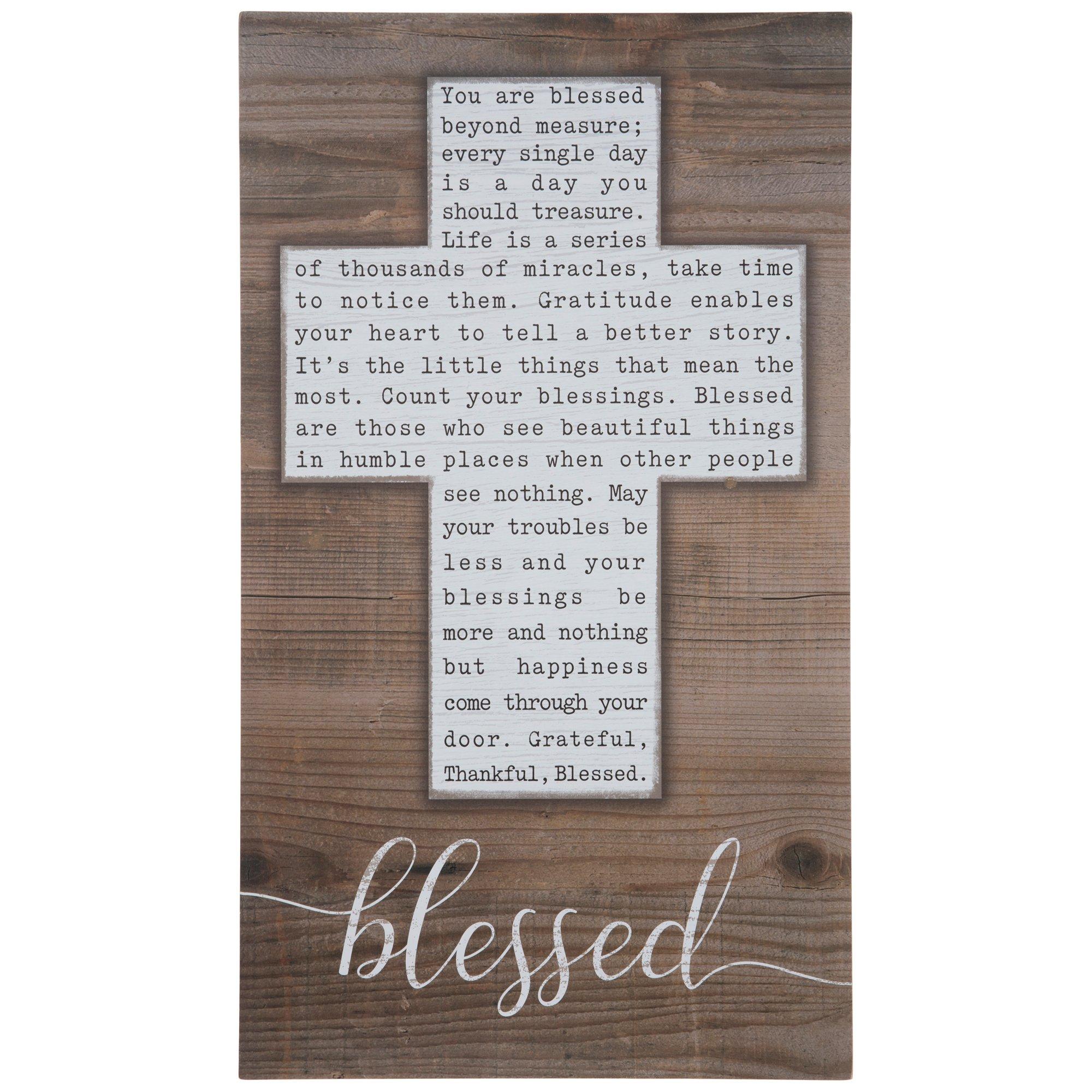 Blessed Wood Wall Cross Hobby Lobby 2120822