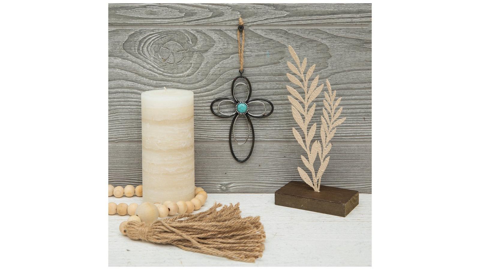 Turquoise & Metal Wall Cross | Hobby Lobby | 2120921