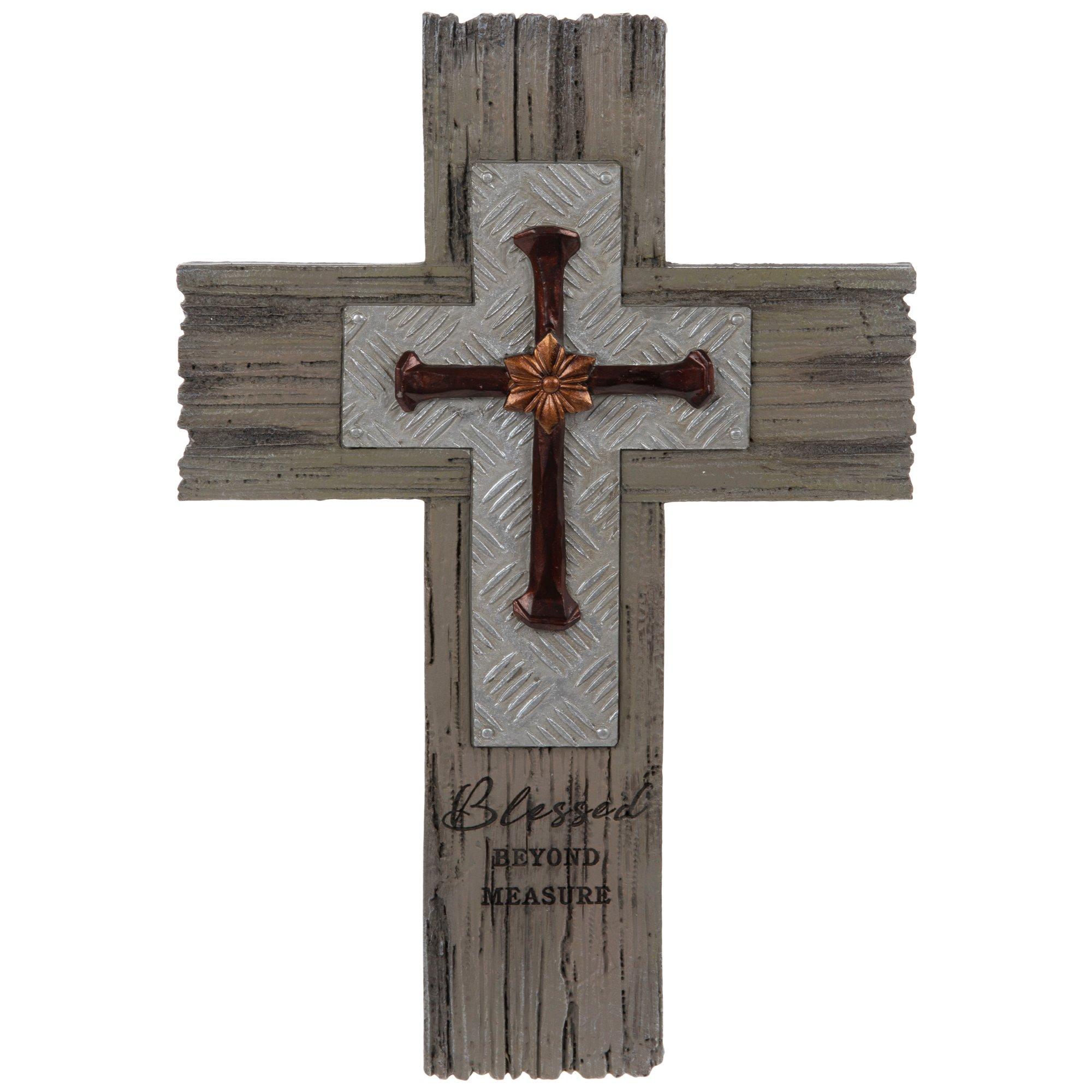 Blessed Layered Wall Cross 