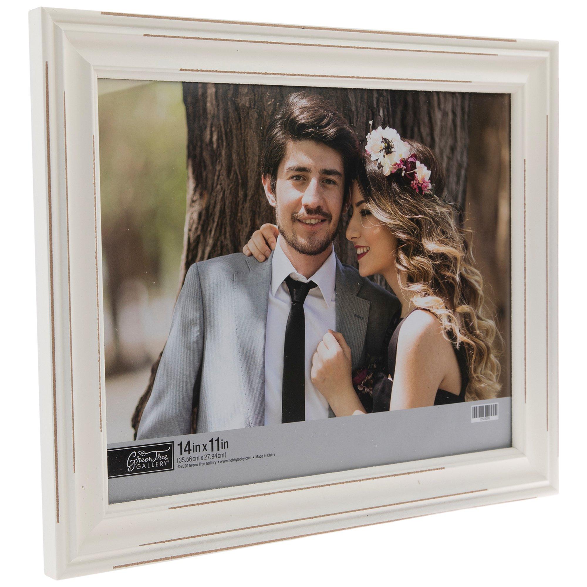 Distressed White Beveled Wood Frame | Hobby Lobby | 2123305