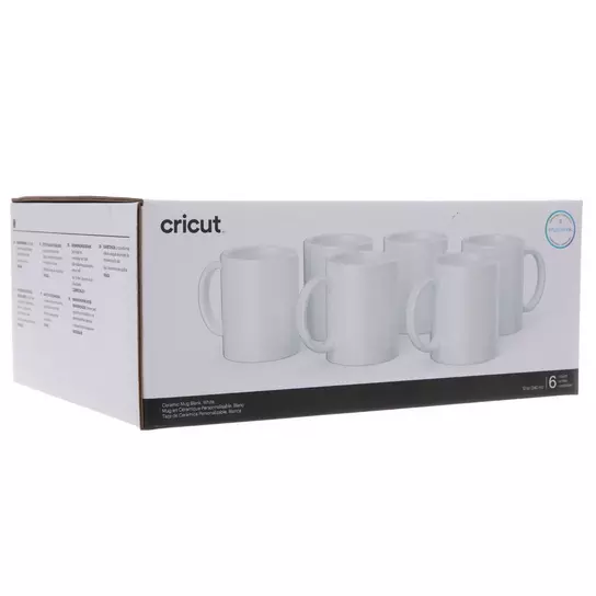 Cricut 2007821 12 Oz Sublimation Mug 2 Units Clear