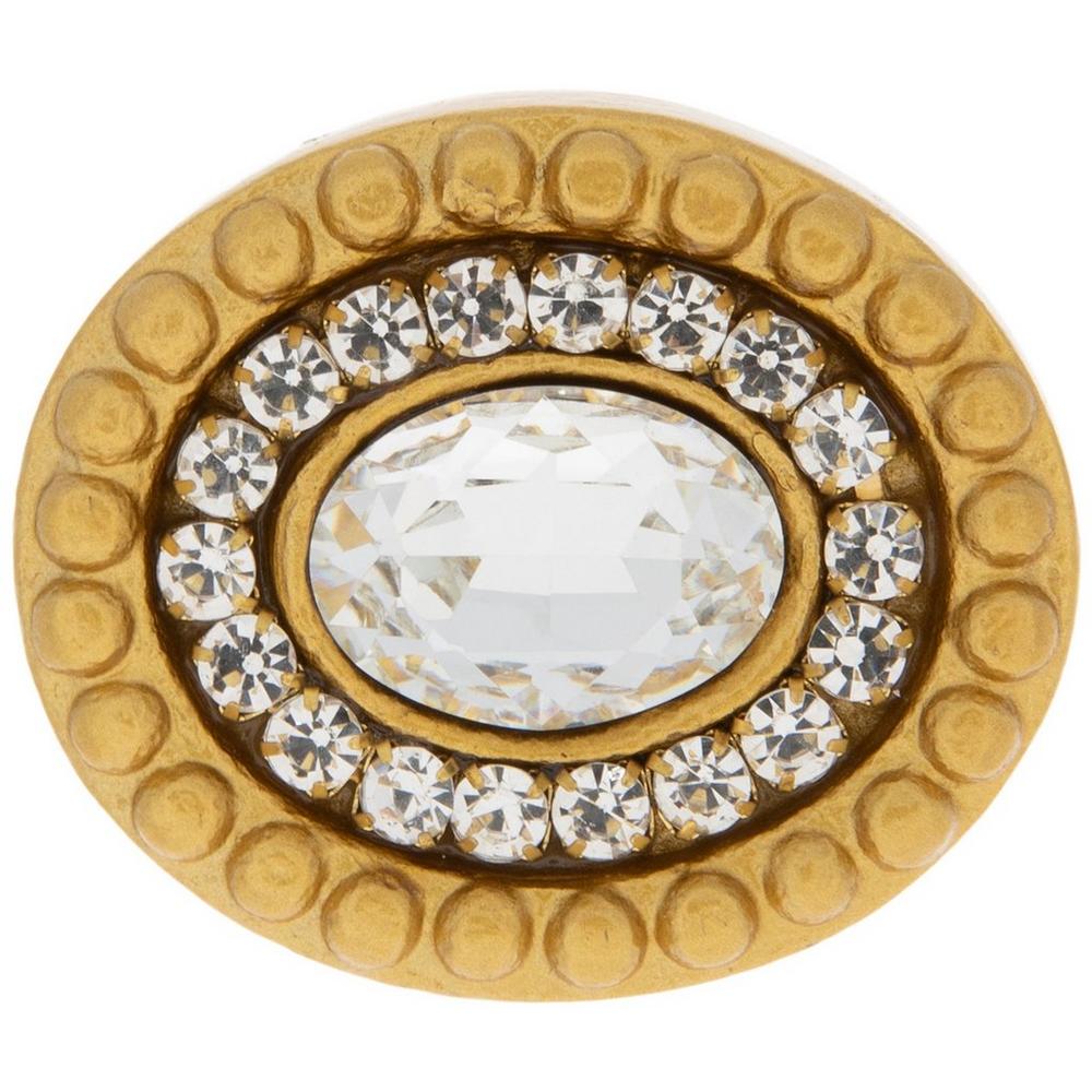 Gold Oval Rhinestone Metal Knob | Hobby Lobby | 2124998