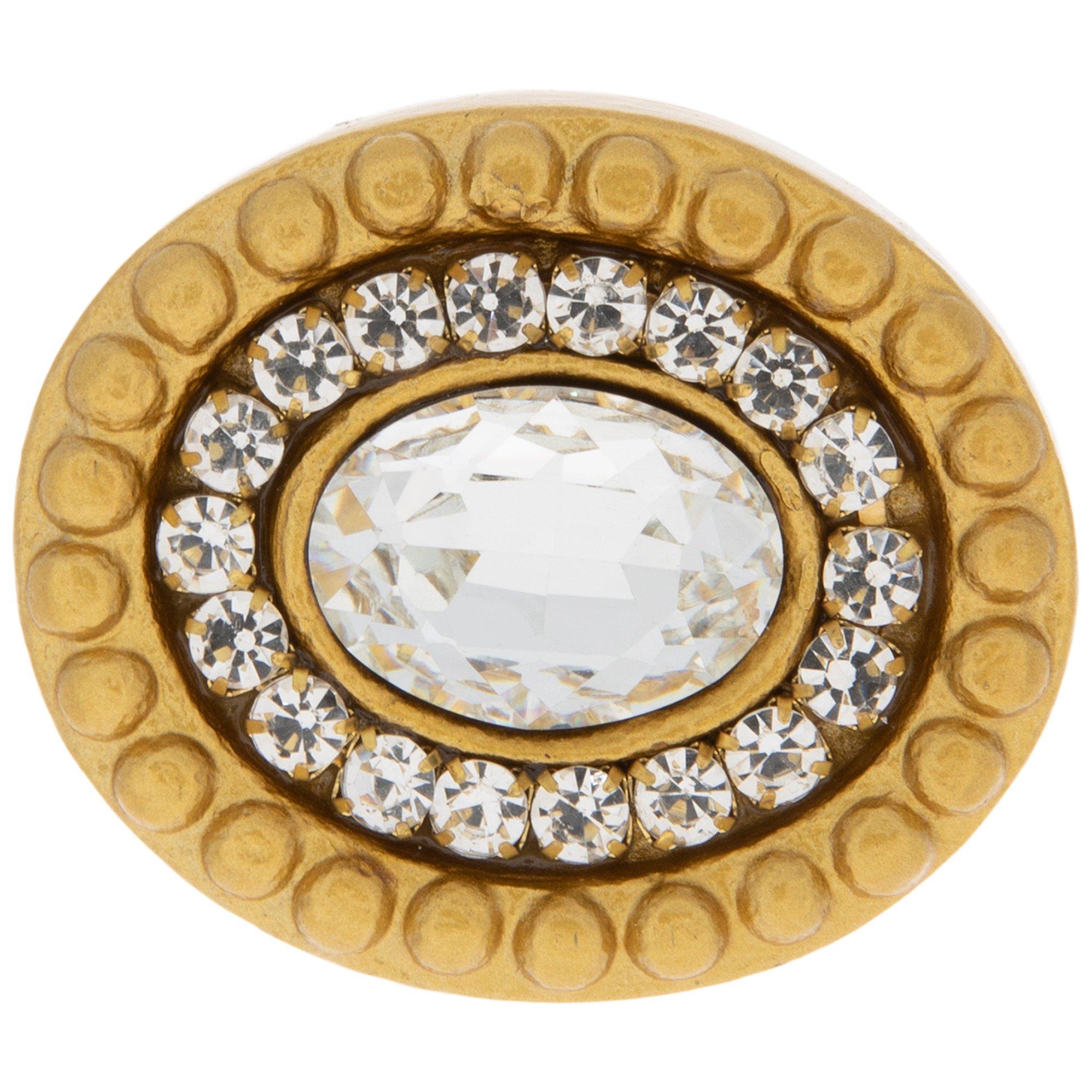 Gold Oval Rhinestone Metal Knob Hobby Lobby 2124998