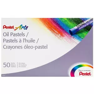 Pentel Oil Pastels 50-Piece Set