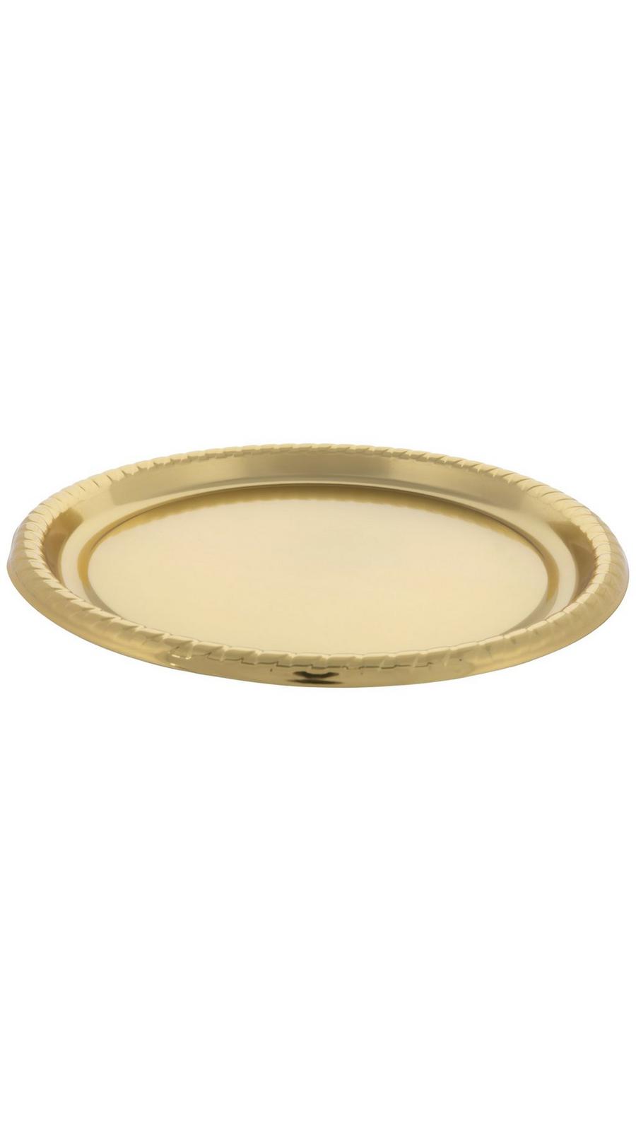 Metallic Gold Round Tray