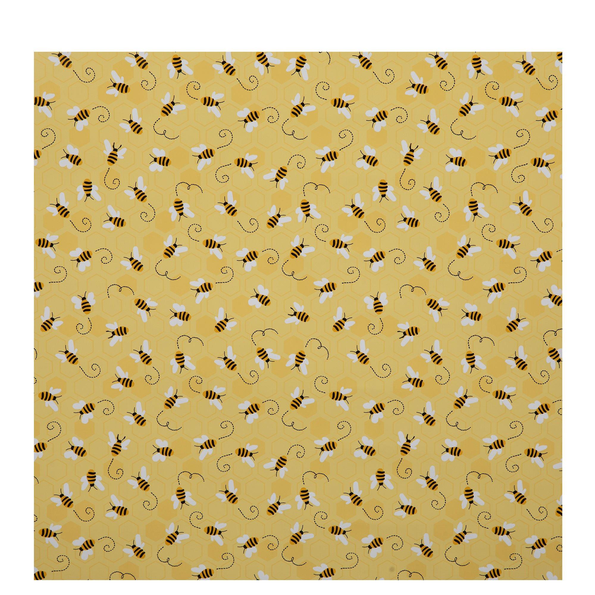 Brother Sister Design Studio, Bee Gift Wrap, 20 Feet