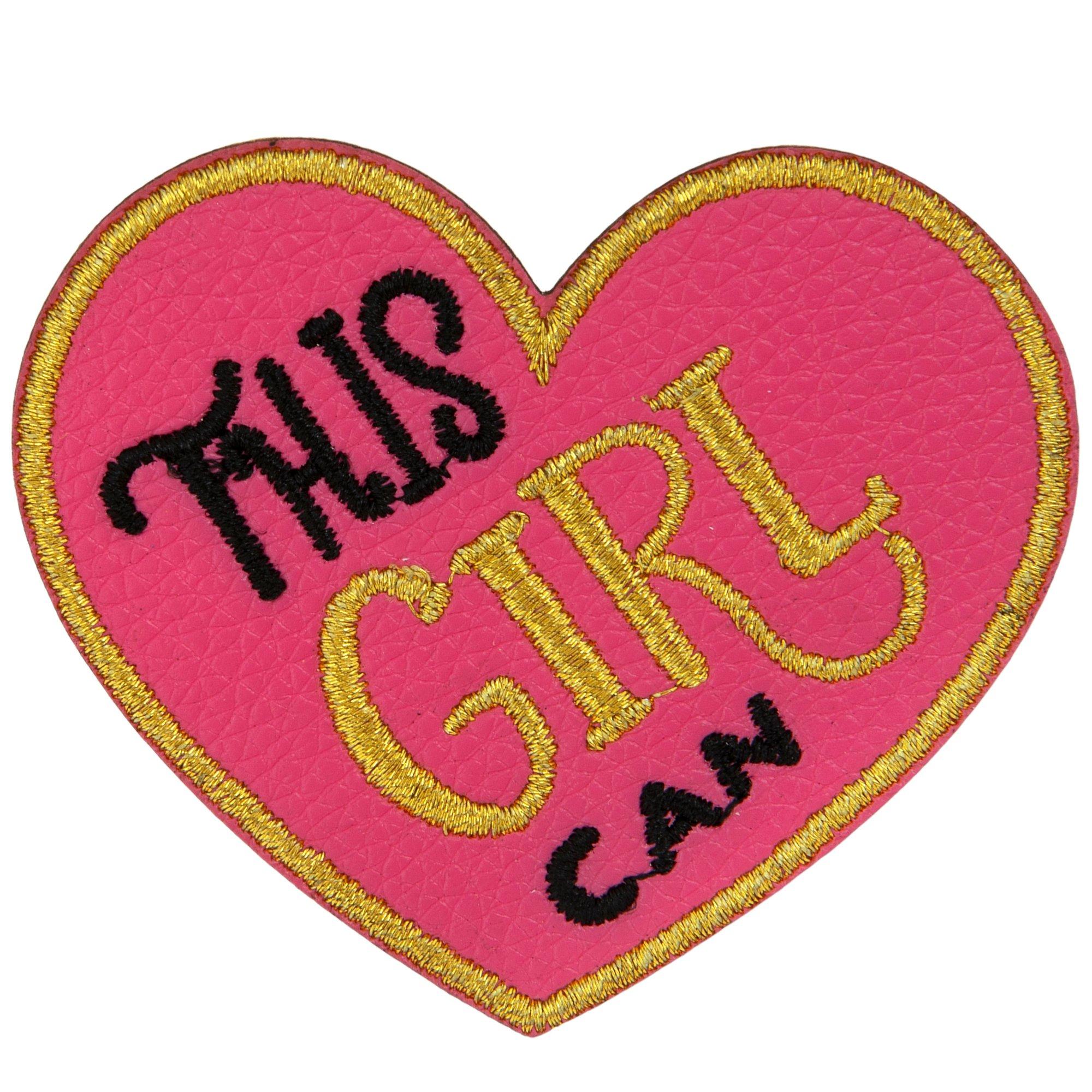 Pink Interlocking CC Logo Patch - Iron On Pink Pony Club main image 4