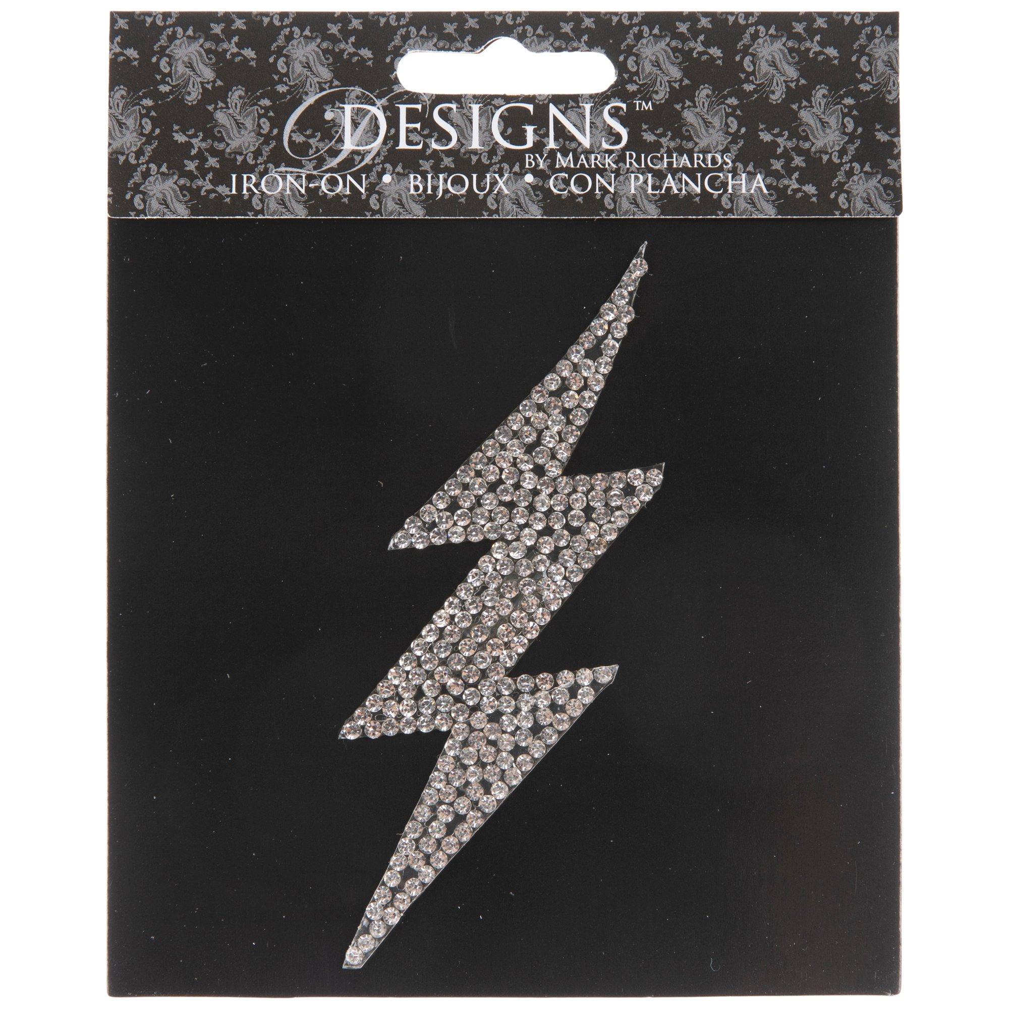 Rhinestone Lightning Bolt IronOn Applique Hobby Lobby 2137156