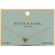 18K Gold Plated Heart Pendant Necklace