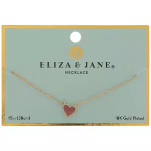 18K Gold Plated Heart Pendant Necklace