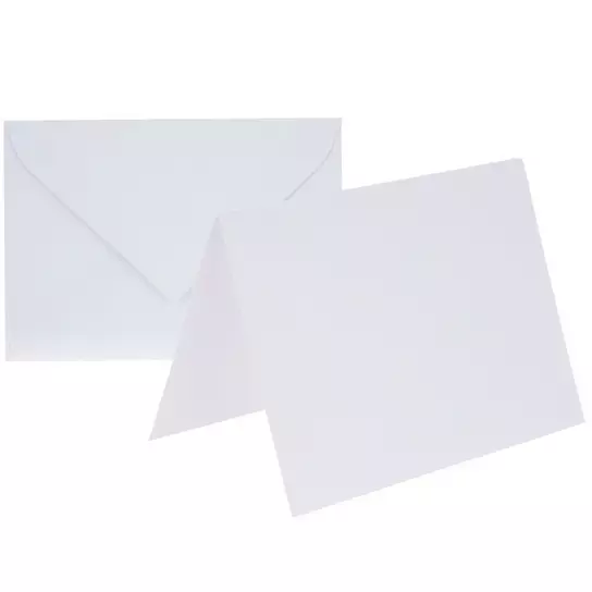  ACSTEP 50Pack Blank Cards and Envelopes 4X6 White
