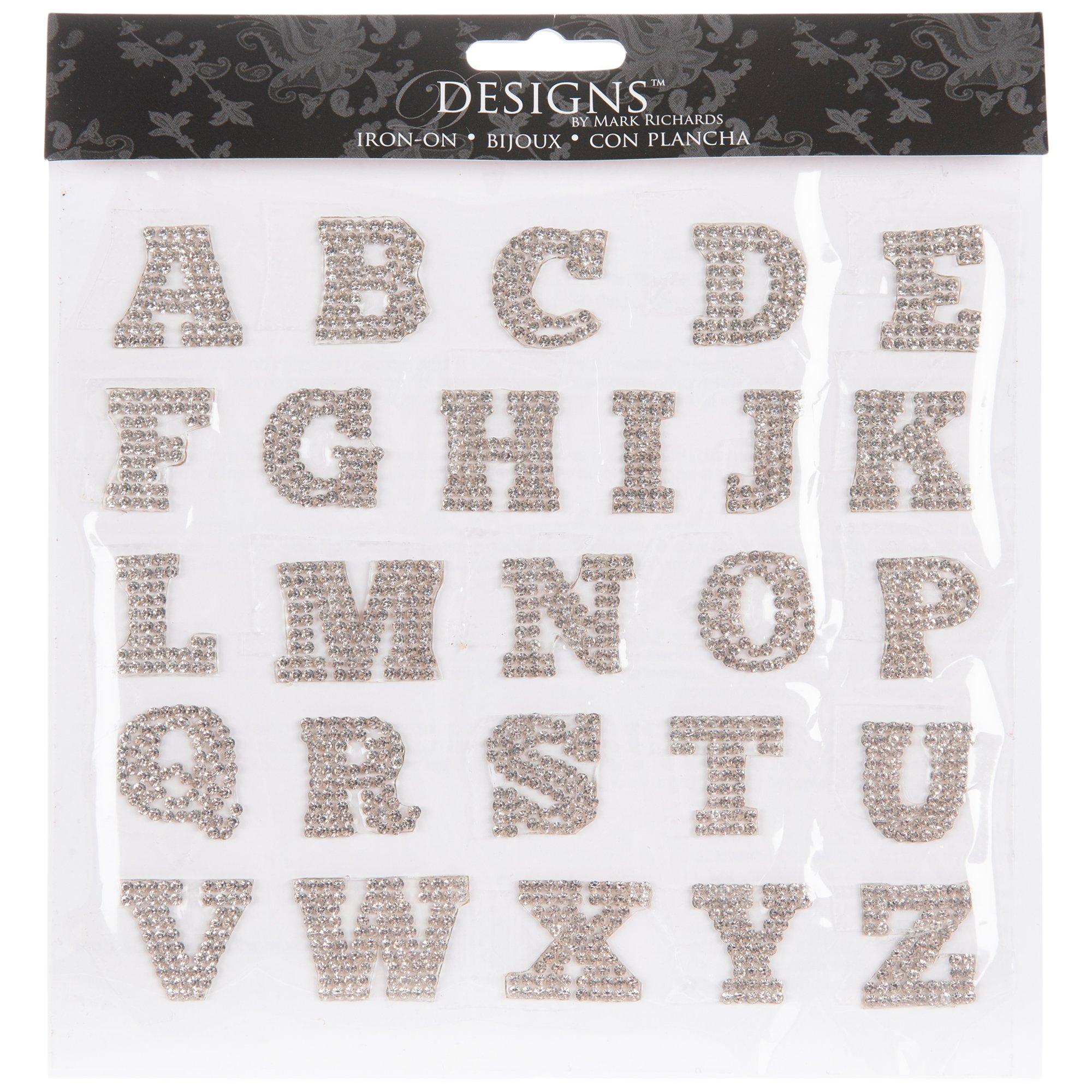 Chunky Alphabet Rhinestone IronOn Appliques Hobby Lobby 2138501