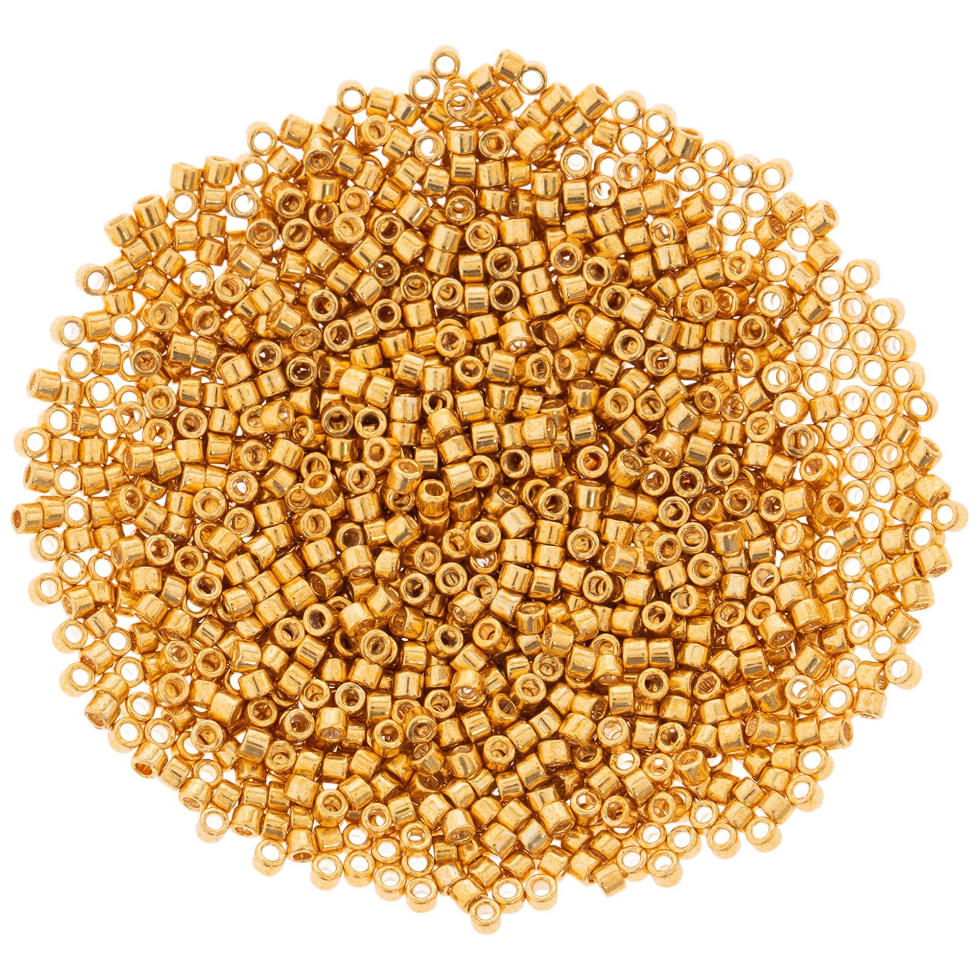 50g Miyuki Round Seed Bead 11/0 Galvanized Yellow Gold (1052)