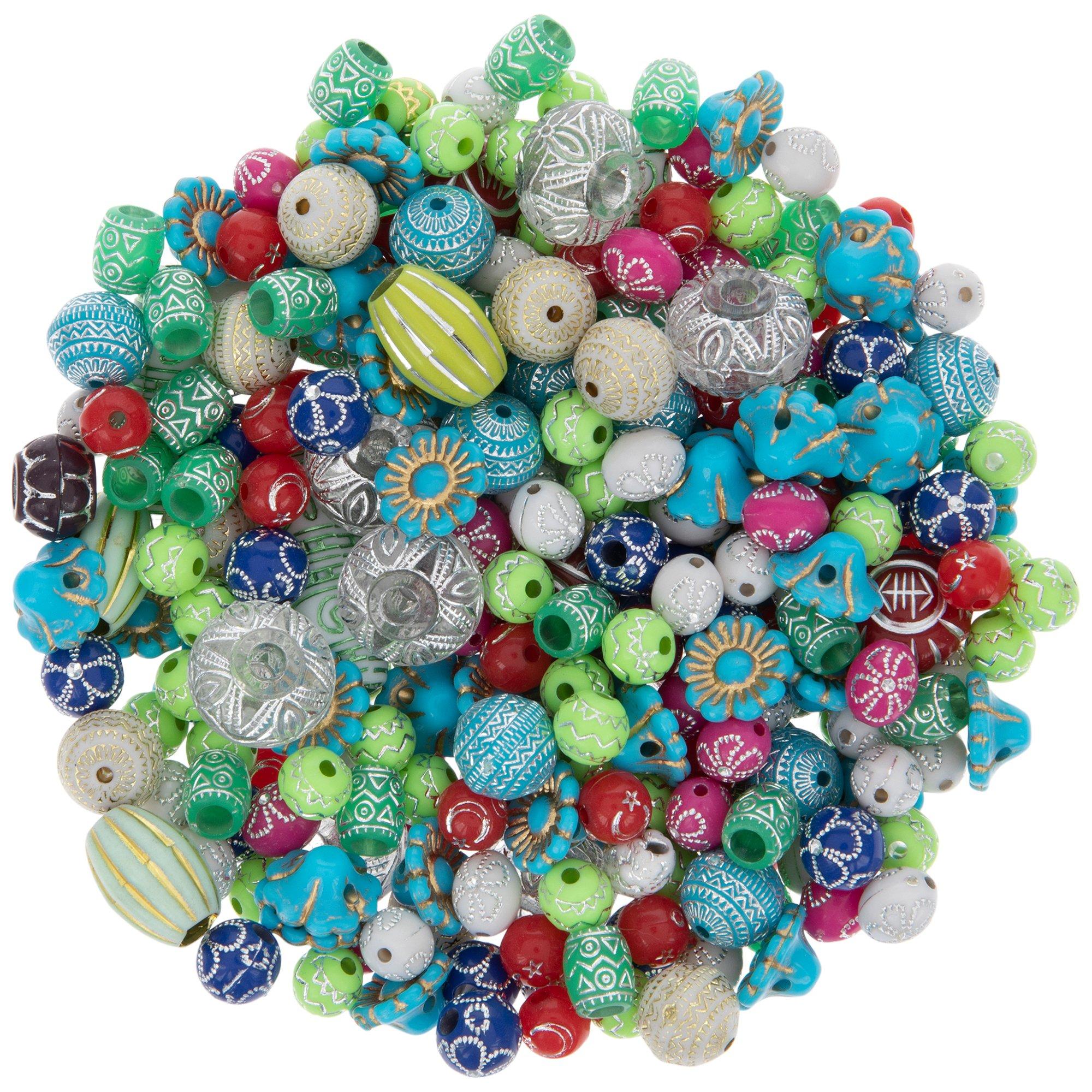 Bright Multi Marble Bead Mix, Hobby Lobby