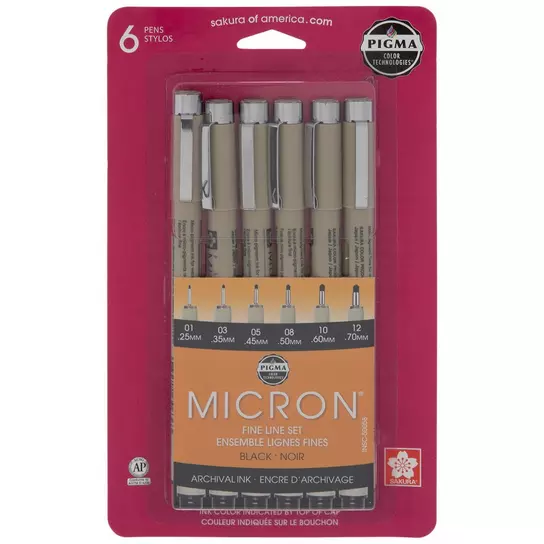 The S&T Store - Pigma Micron Black Fine Line Design Pen .50mm