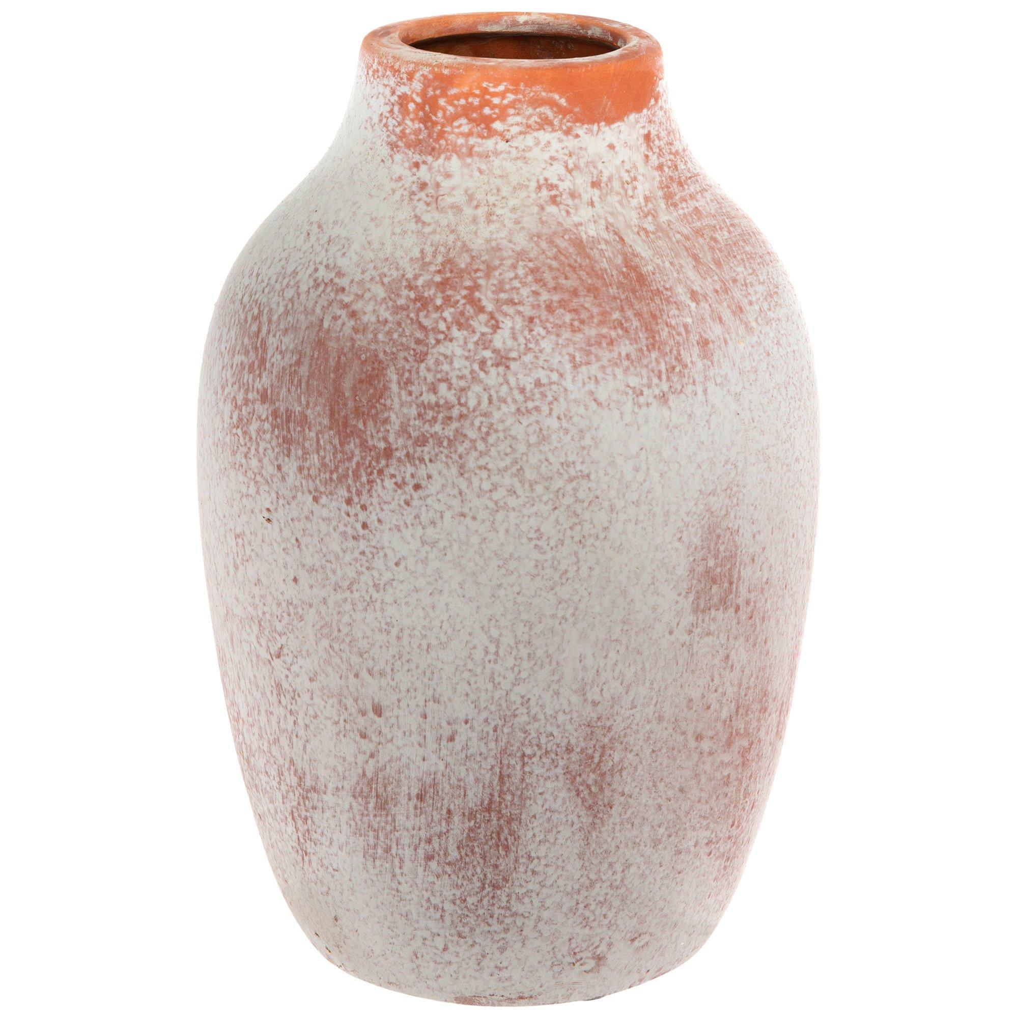 Taupe & Terracotta Distressed Vase | Hobby Lobby
