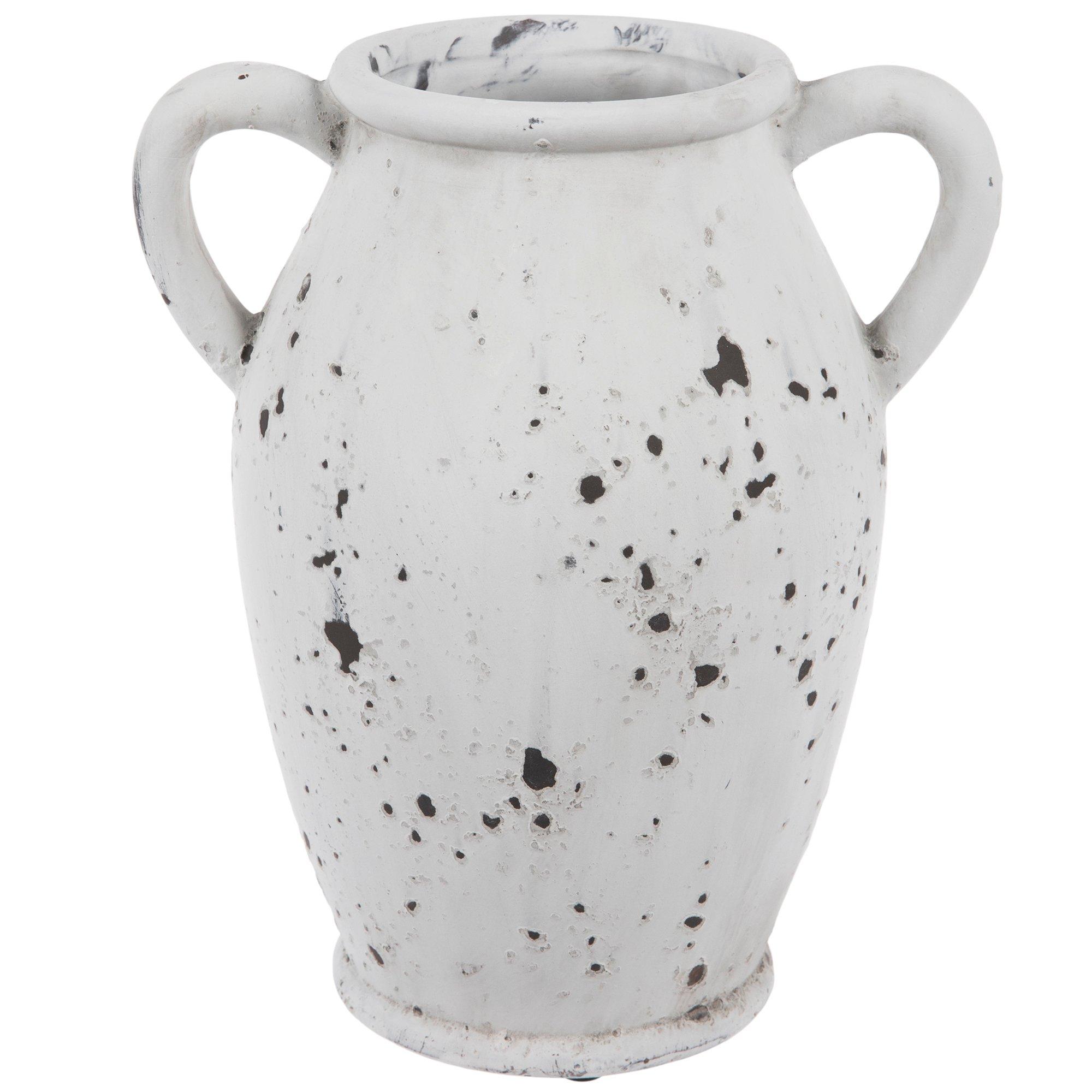 White & Black Mottled Vase Hobby Lobby 2144665